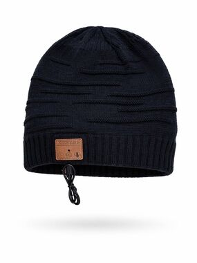 XIKEXAN Black Bluetooth Beanie — the perfect blend of comfort and tech!